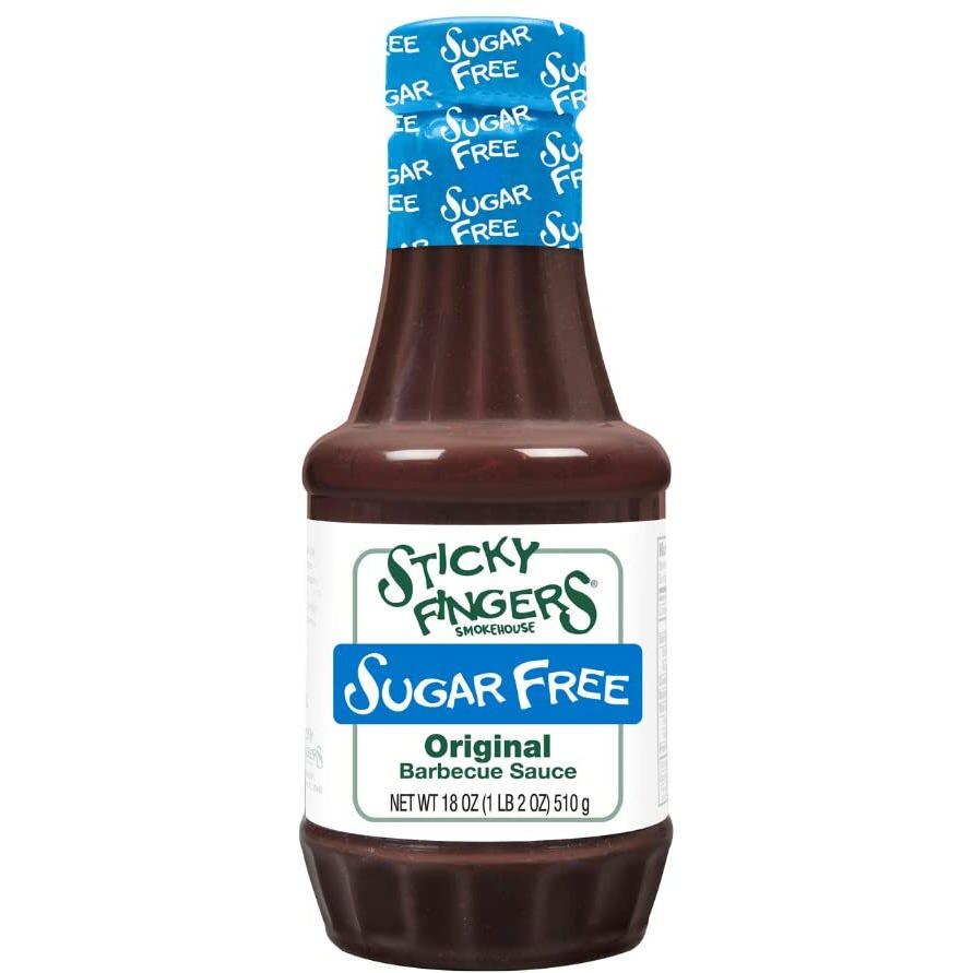 Sticky Fingers Sugar Free Barbecue Sauce, Original 18 Ounce, (Pack Of 2)