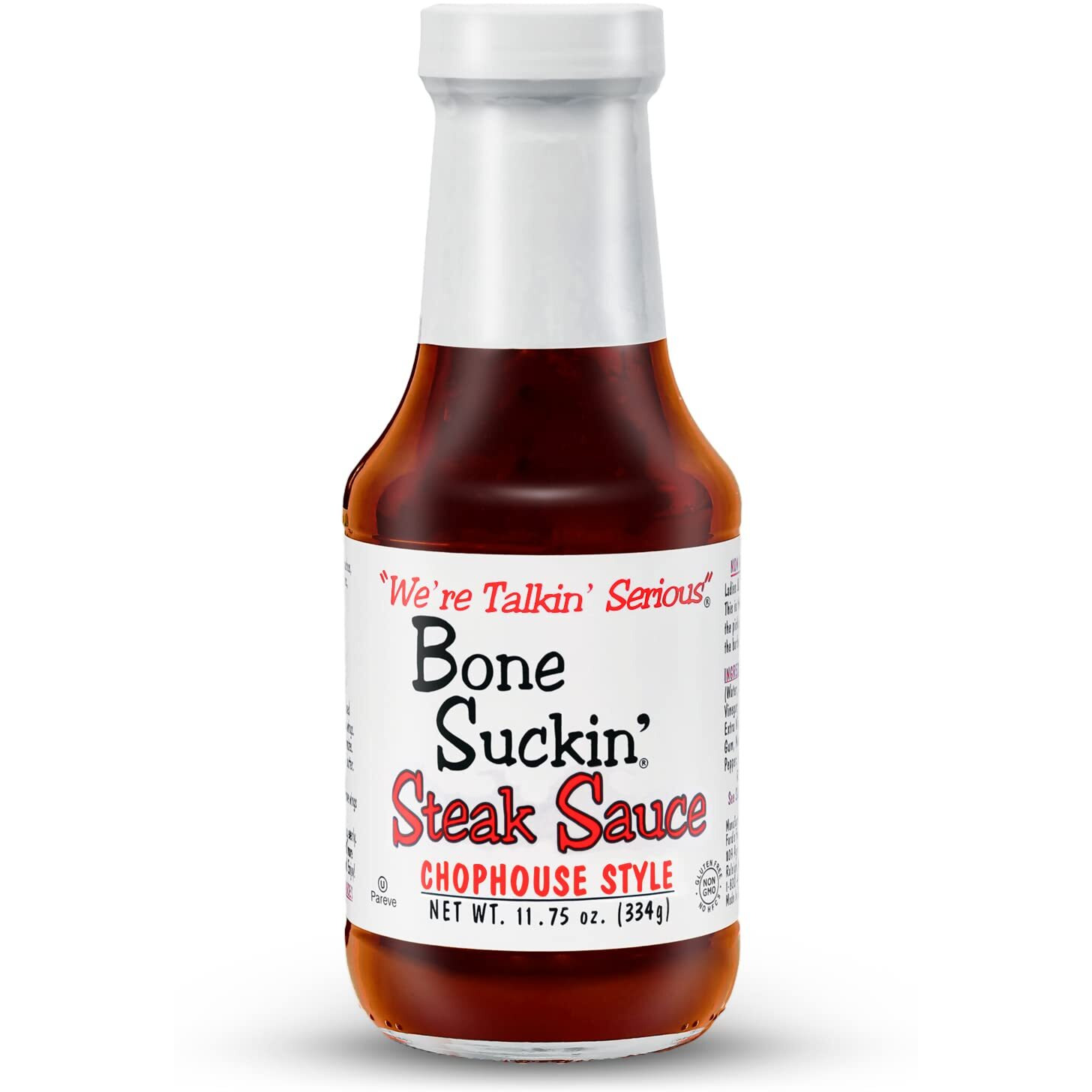 Bone Suckin' Steak Sauce, Chop House Style, Gluten Free With Natural Ingredients, Great On Steaks, Burgers, Chicken, And More (11.75 Ounces)