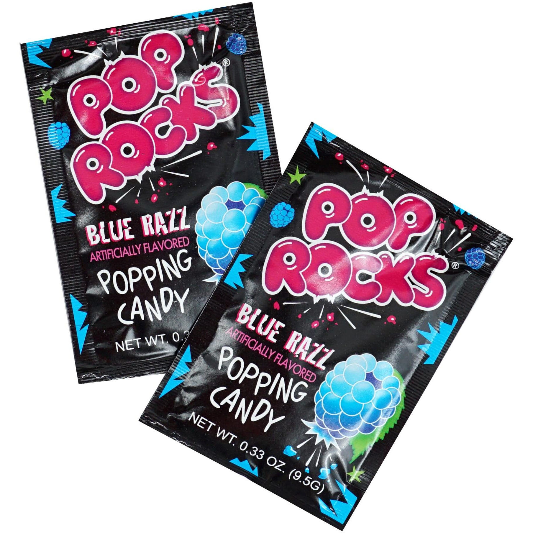 Pop Rocks Blue Razz Popping Candy, 24 Pack
