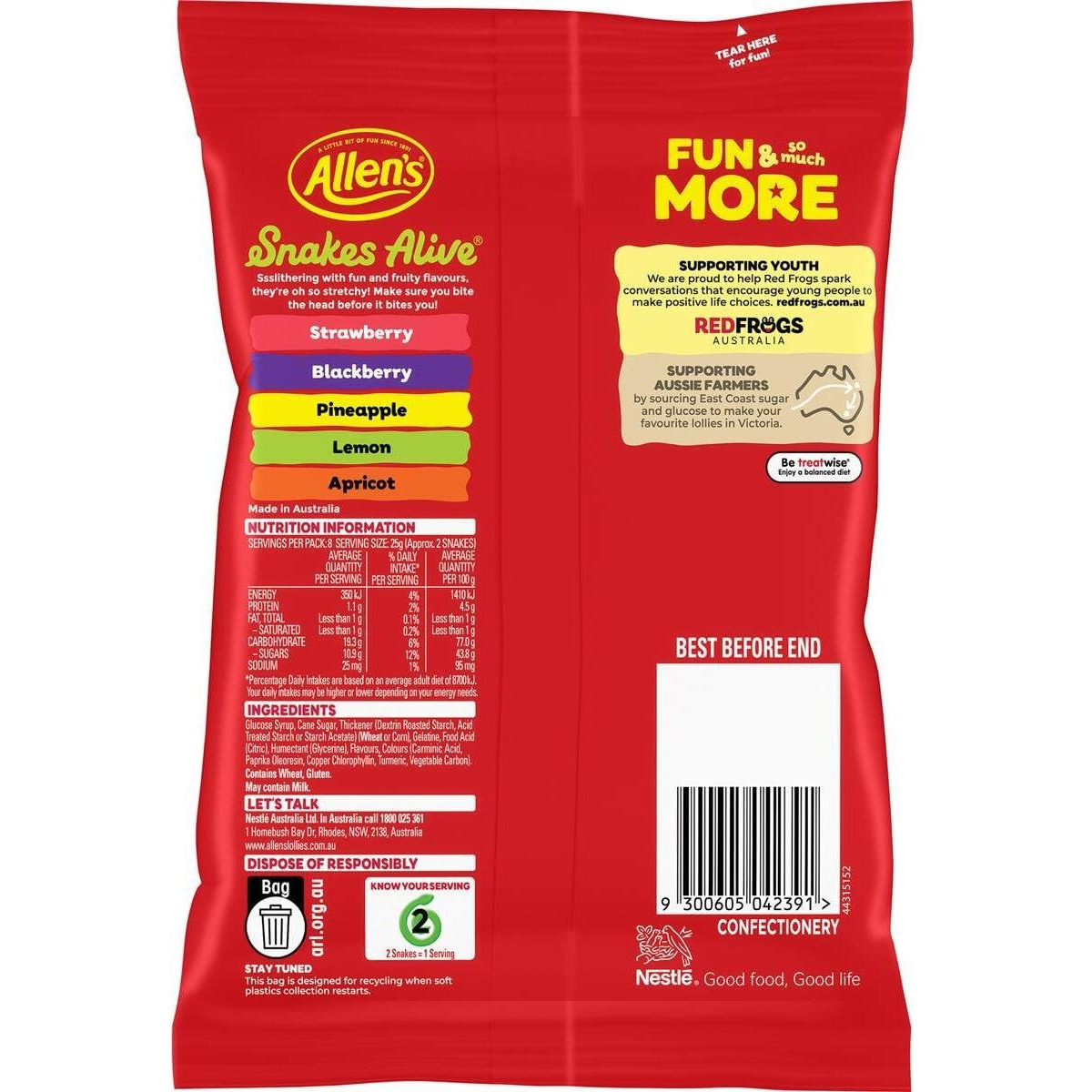 Allen's Snakes Alive 200G