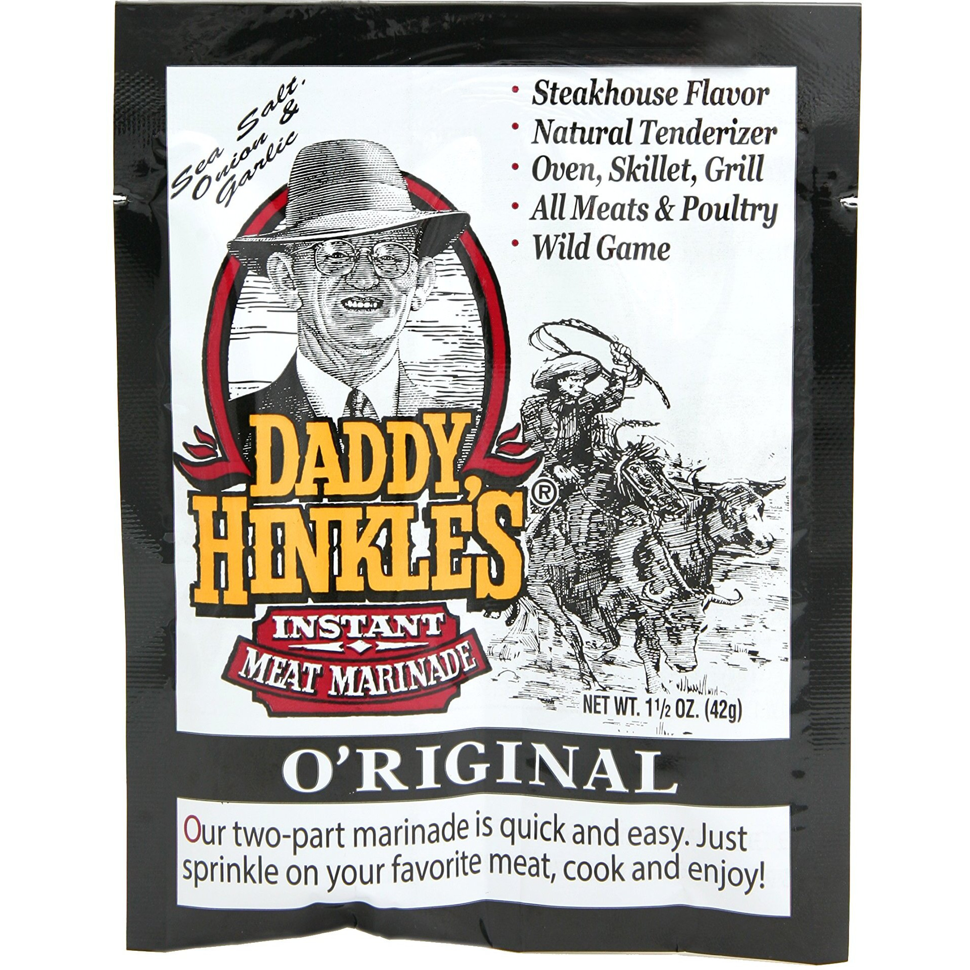 Daddy Hinkle's - O'Riginal Marinade Single Serve Packets, 1.5 Ounce (Pack Of 24)