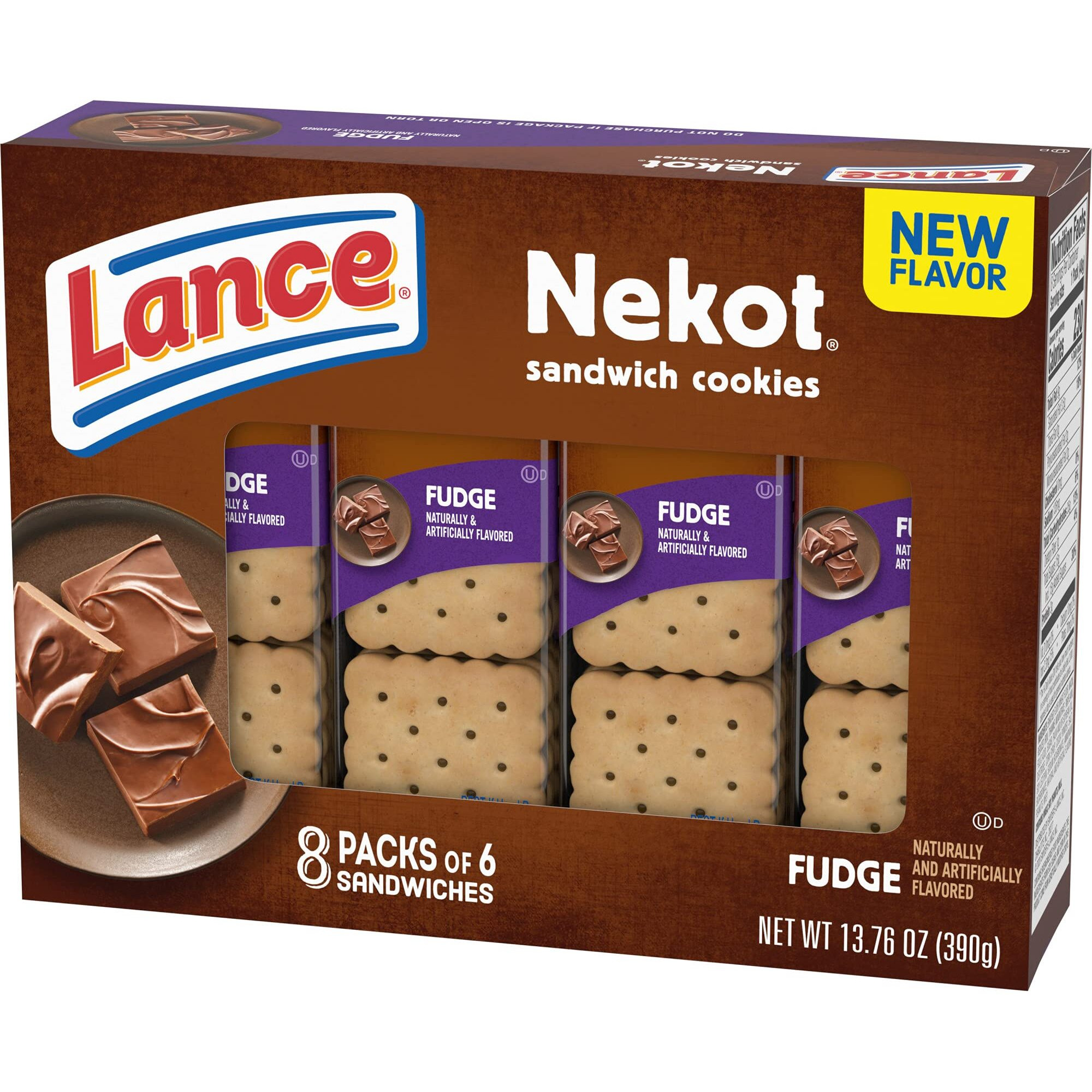 Lance Chocolate Fudge Cookies (Box Of 3)