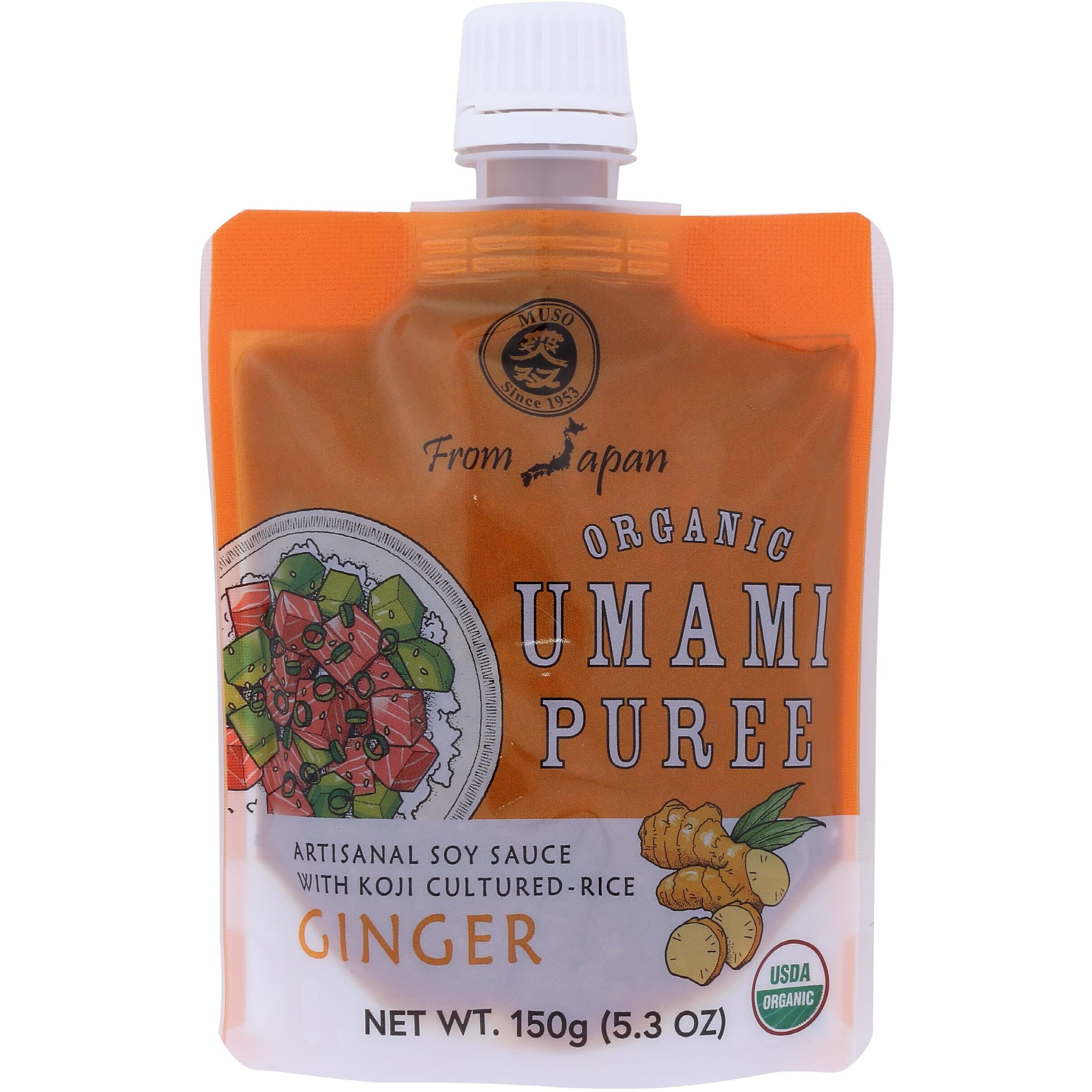 Muso From Japan Organic Umami Puree With Ginger, 5.2 Ounce