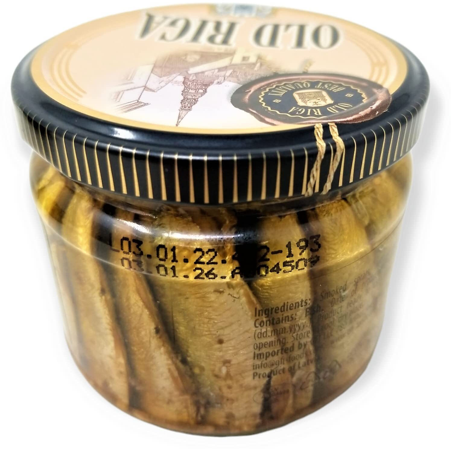 Old Riga Smoked Sprats In Olive Oil 250G/6.2 Oz | Kosher Product, Non Gmo, Bpa Free, Keto Friendly | Rich In Omega-3 Fatty Acid, Vitamins And Minerals| From Fresh Wild Caught Sardines Of Cold European Seas (Pack Of 3)