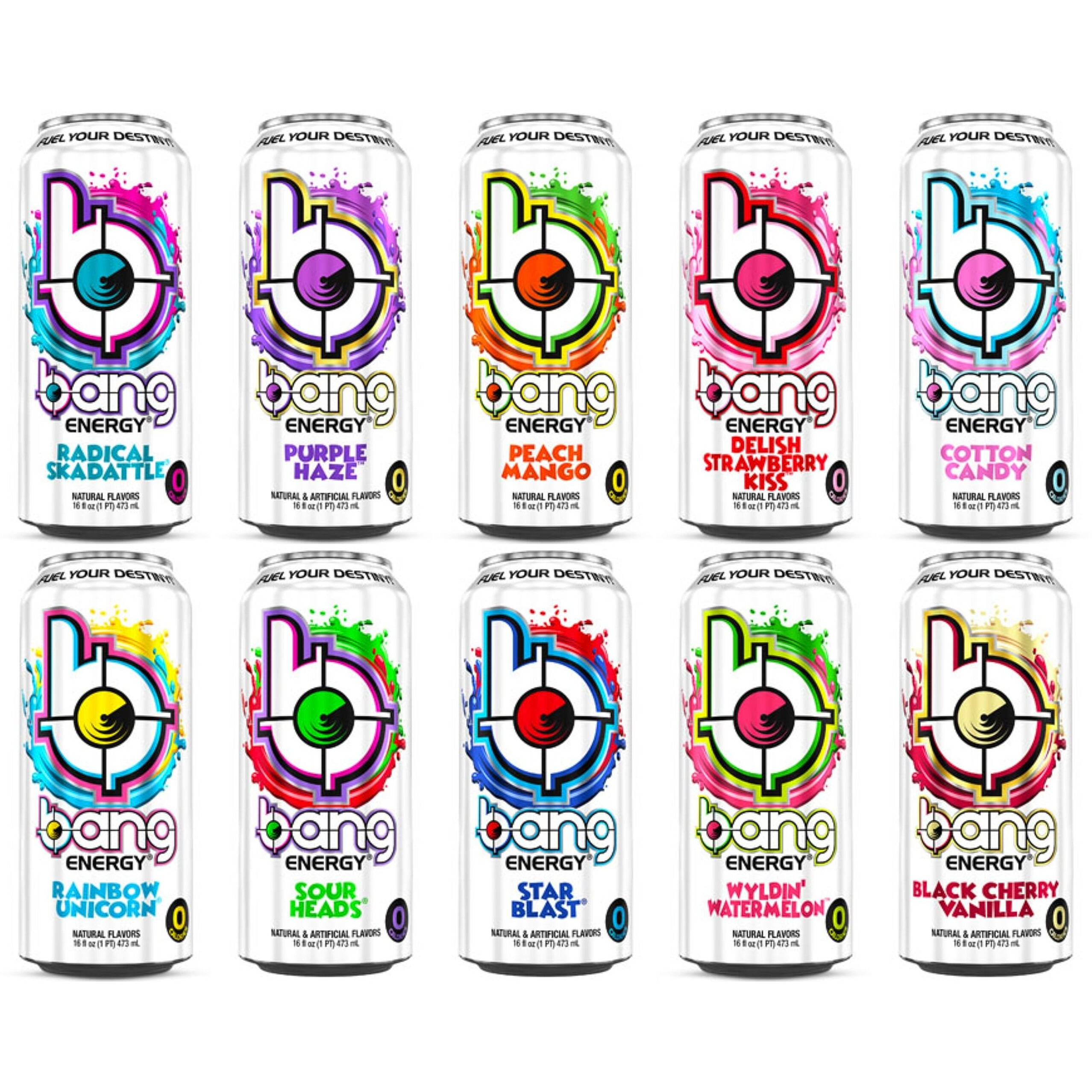 Westernmby Bang Energy Cans, 16 Fl Oz, 12 Pack (Delish Strawberry)