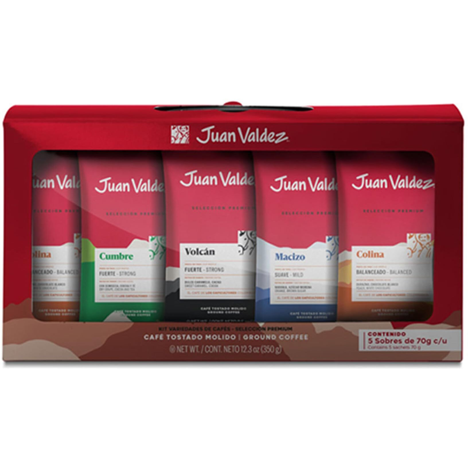Juan Valdez Premium Selection Ground Coffee 5 Piece Kit