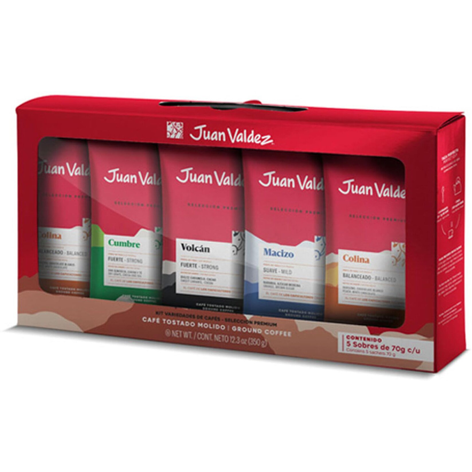 Juan Valdez Premium Selection Ground Coffee 5 Piece Kit