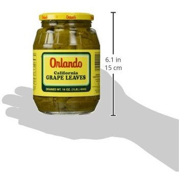 California Grape Leaves -Orlando 2Lb Jar, Dr.Wt. 16Oz