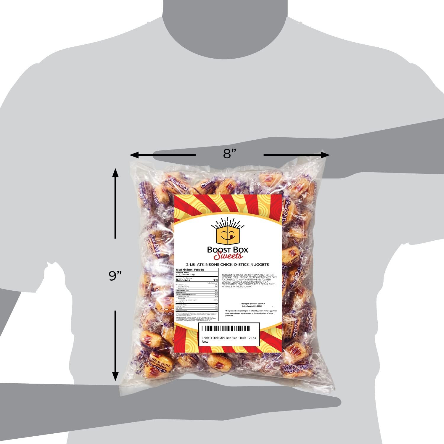 Atkinson's Chick-O-Stick Bite Size Nuggets Bulk Individually Wrapped Candy (2 Pound)