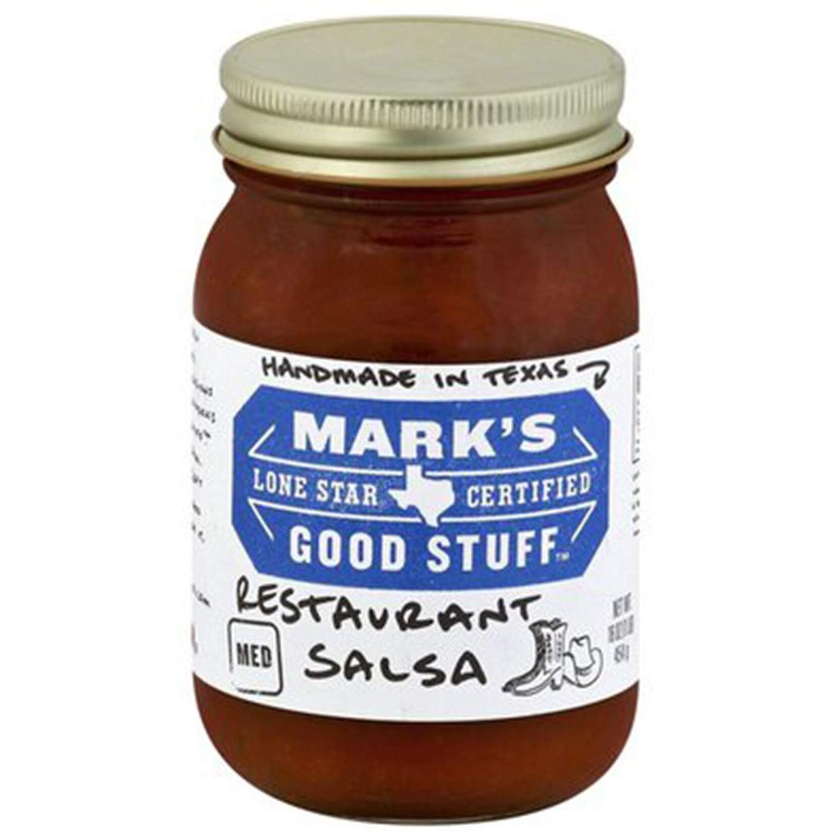 Mark's Lone Star Certified Good Stuff Salsa 16Oz Jar (Pack Of 3) (Choose Flavor Below) (Restaurant - Medium)