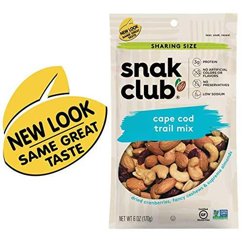 Snak Club Cape Cod Trail Mix, 6 Ounce (Pack Of 6)