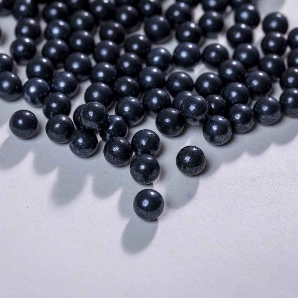 Black Sprinkles Edible Pearls,Cake Sprinkles130G 4.6Oz,Cookie Sprinkles,Sugar Pearl, Edible Candy Pearls For Cake Cupcake Decorationg (7Mm-Black)