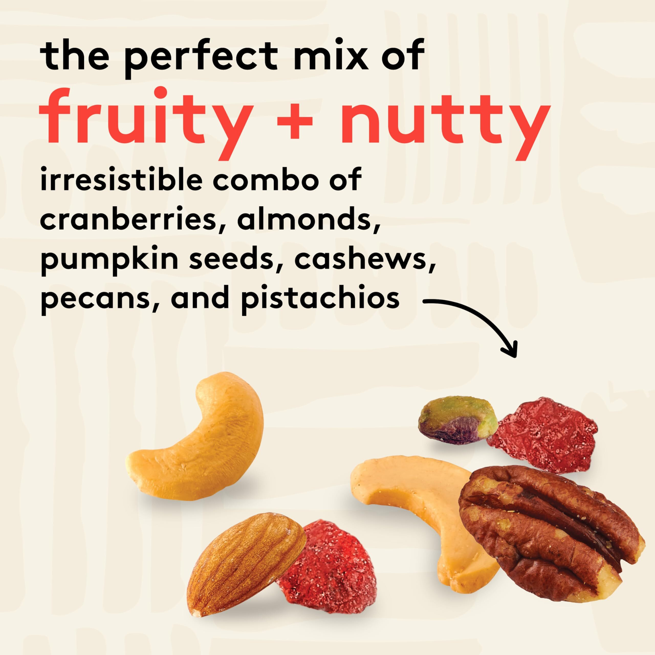 Snak Club Mega Trail Mix With Cranberries, Almonds, Pumpkin Seeds, Cashews, Pecans, And Pistachio Kernels, Gluten-Free And Kosher Snack, 14 Oz Resealable Bag