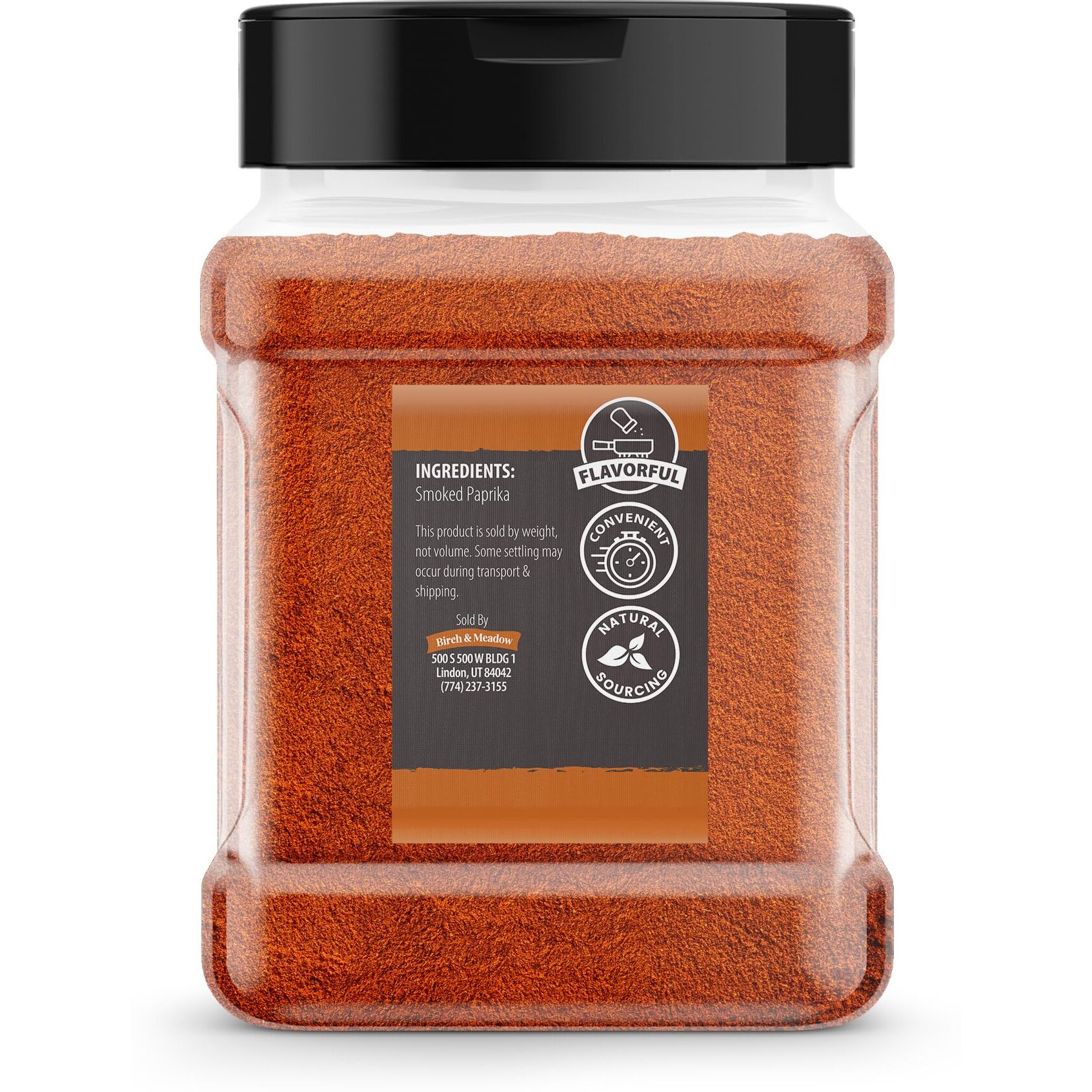 Birch & Meadow Smoked Paprika, 7.2 Ounce, Fine Ground, Spice & Seasoning, Dry Rubs