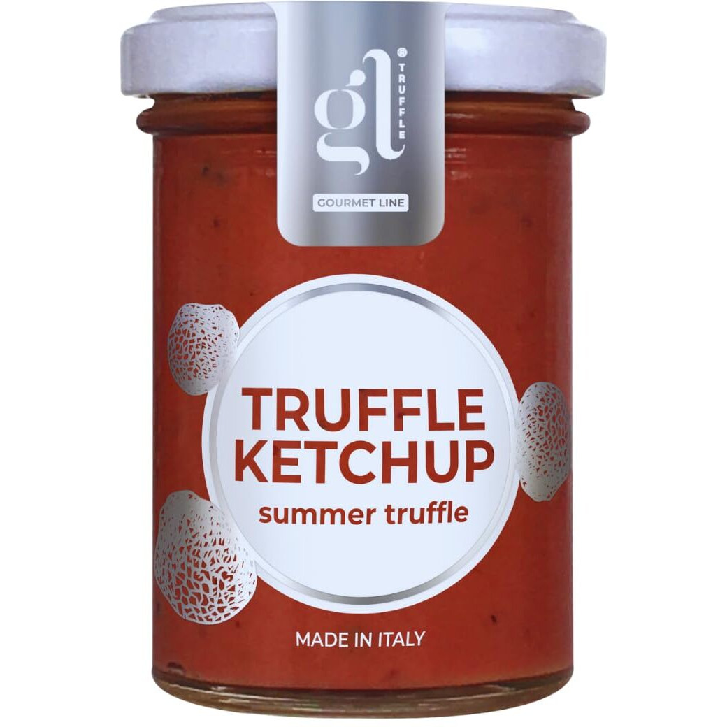 Italian Truffle Ketchup, 100 Gr (3.5 Oz), Italian Tomato Ketchup Infused With Black Truffles, French Fries Dip, Non Gmo, Vegan, Gl Truffle Gourmet Line