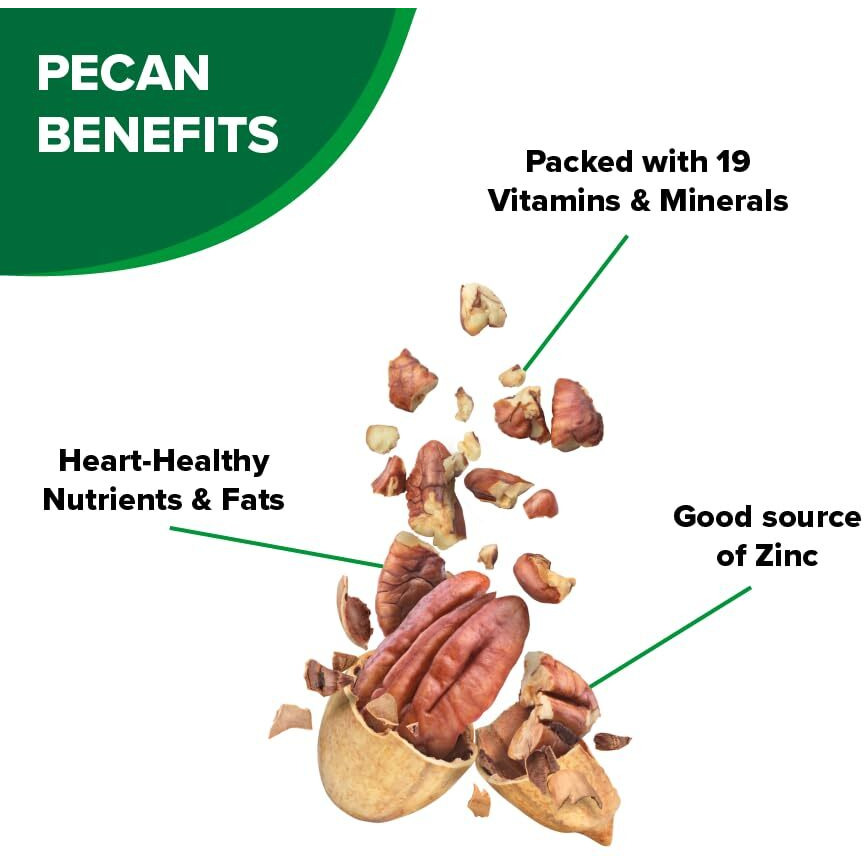 Hampton Farms - Usa Grown Gourmet Nuts - Honey Roasted Pecans - 10 Oz. Canisters - 2 Pack