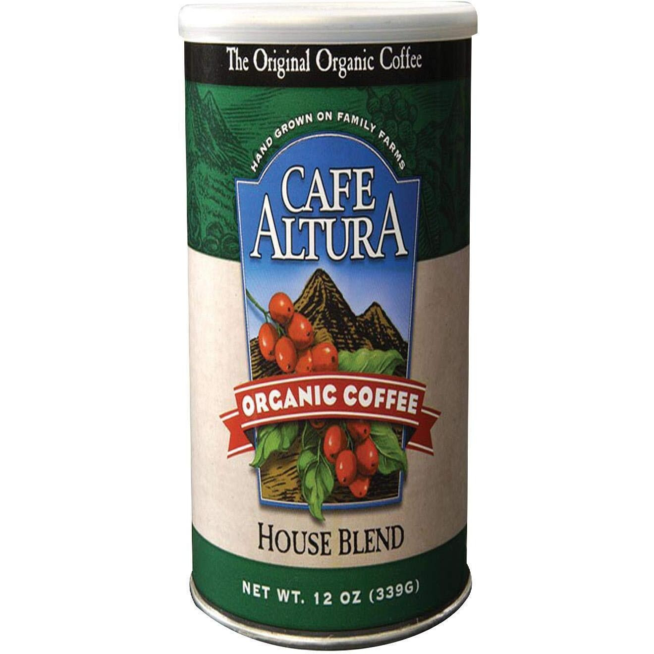 Caf   Altura, Ground Organic Coffee, Fair Trade Classic Roast, 12 Oz