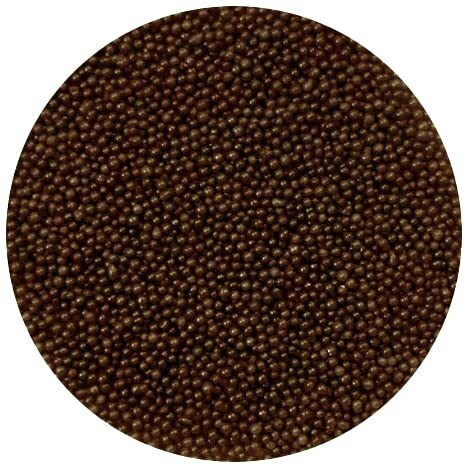 Sweetgourmet Brown Nonpareils | Bulk Party Desserts Decorations Sprinkles | 1 Pound