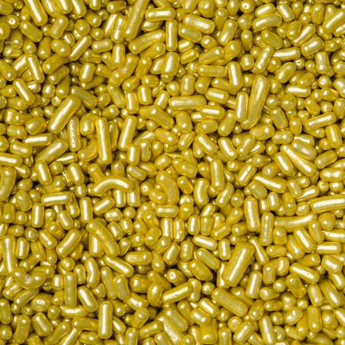Sprinkles Edible Soft Jimmies Soft Sprinkles For Topping Ice Cream, Cookies, Cakes, Cupcakes, Dessert Decorating Made In Usa 4 Oz (24 Karat Gold Metallic)