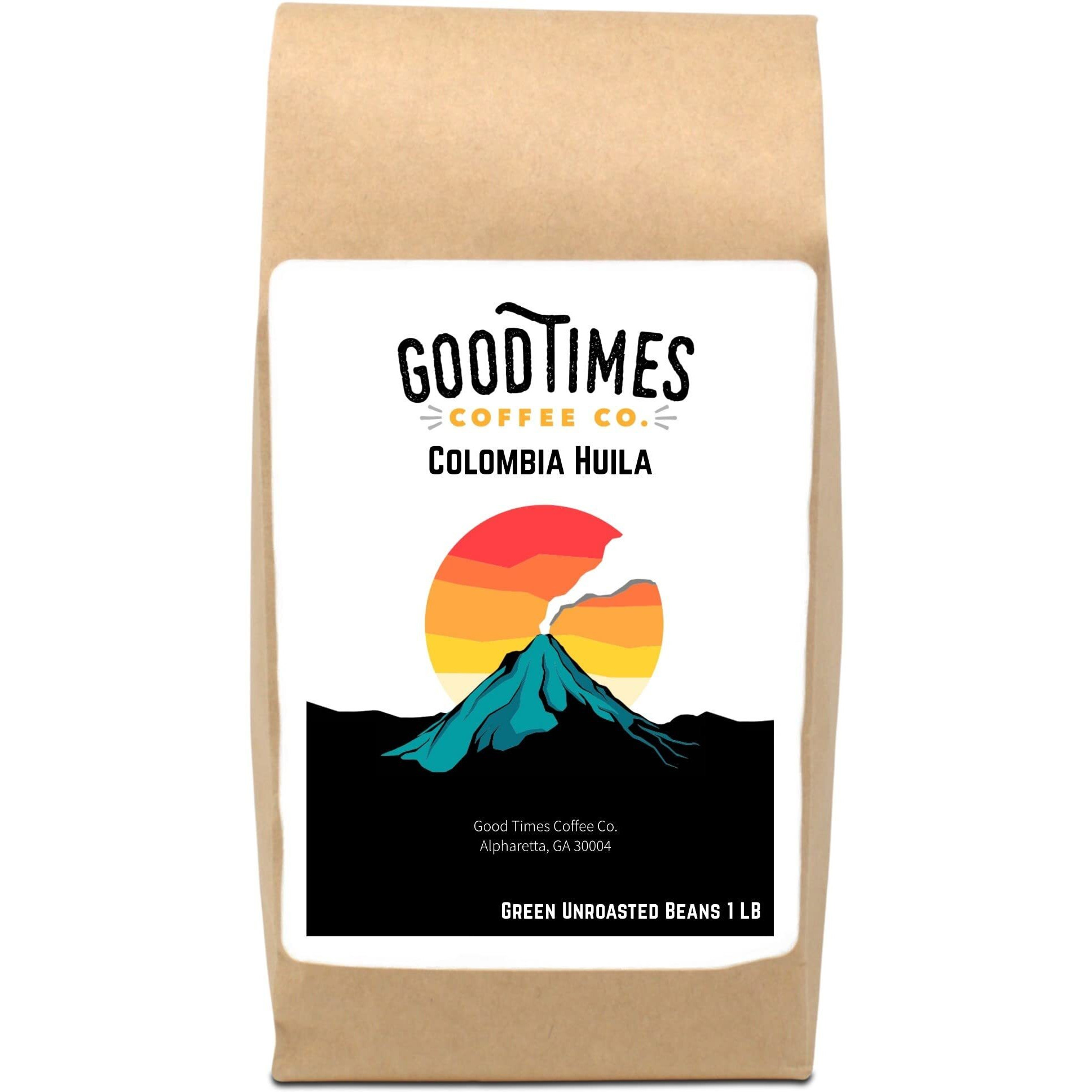 Green Unroasted Coffee Beans, Colombian Huila (1 Pound)