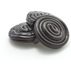Yupik Organic Black Licorice Rolls, 1.1 Lb, Non-Gmo, Helix Shaped, Natural Licorice Flavor, Chewy Candy, Fun Treat, Delicious Snack, Halloween Treats, Ideal For Gifting & Decorating
