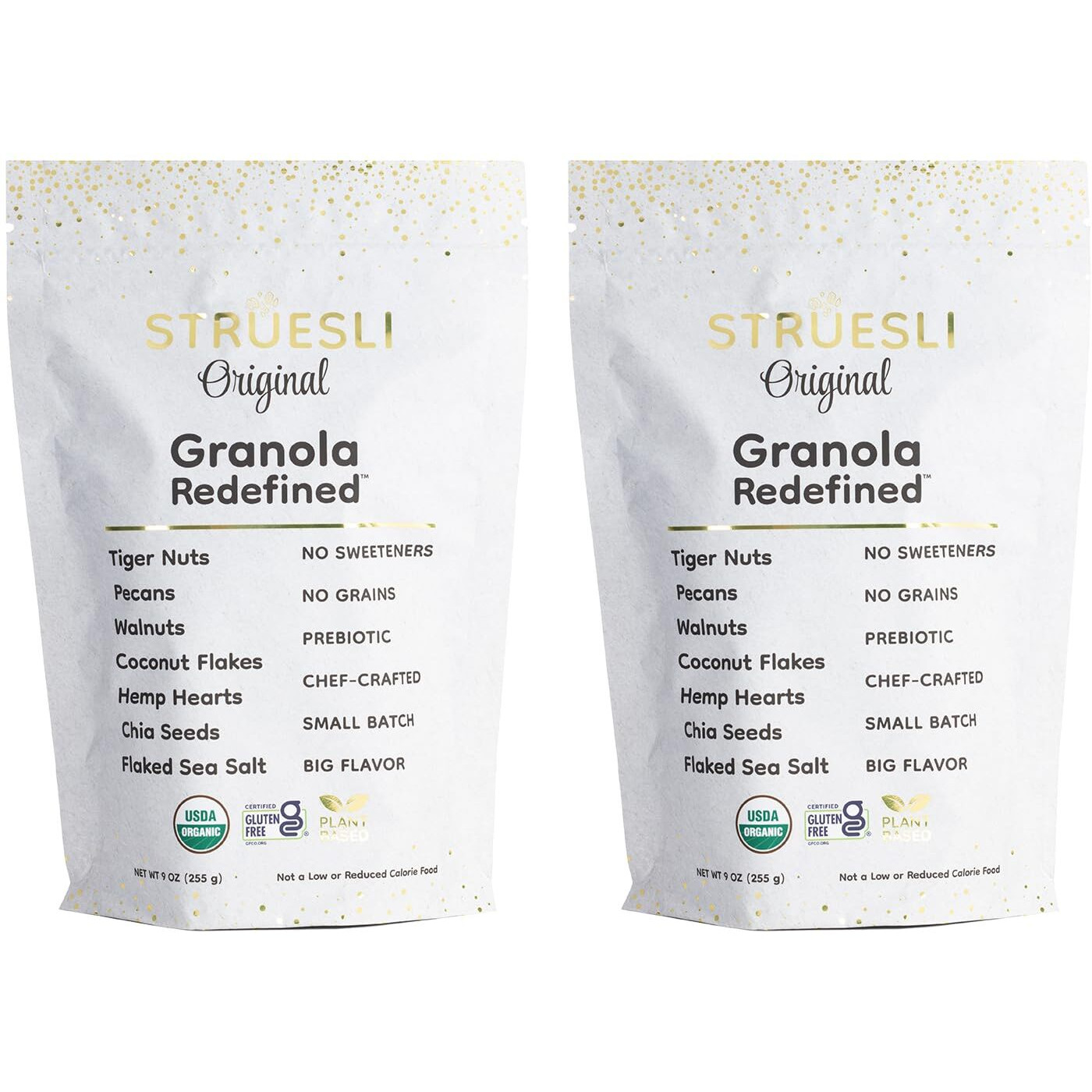 Struesli - Organic Original Granola Redefined | No Added Sweeteners, No Grains | Keto & Paleo Friendly | Gluten-Free, Grain-Free, Sugar-Free | Healthy Adult Snack | High-Fiber, Nutrient-Rich, Satisfying Crunch
