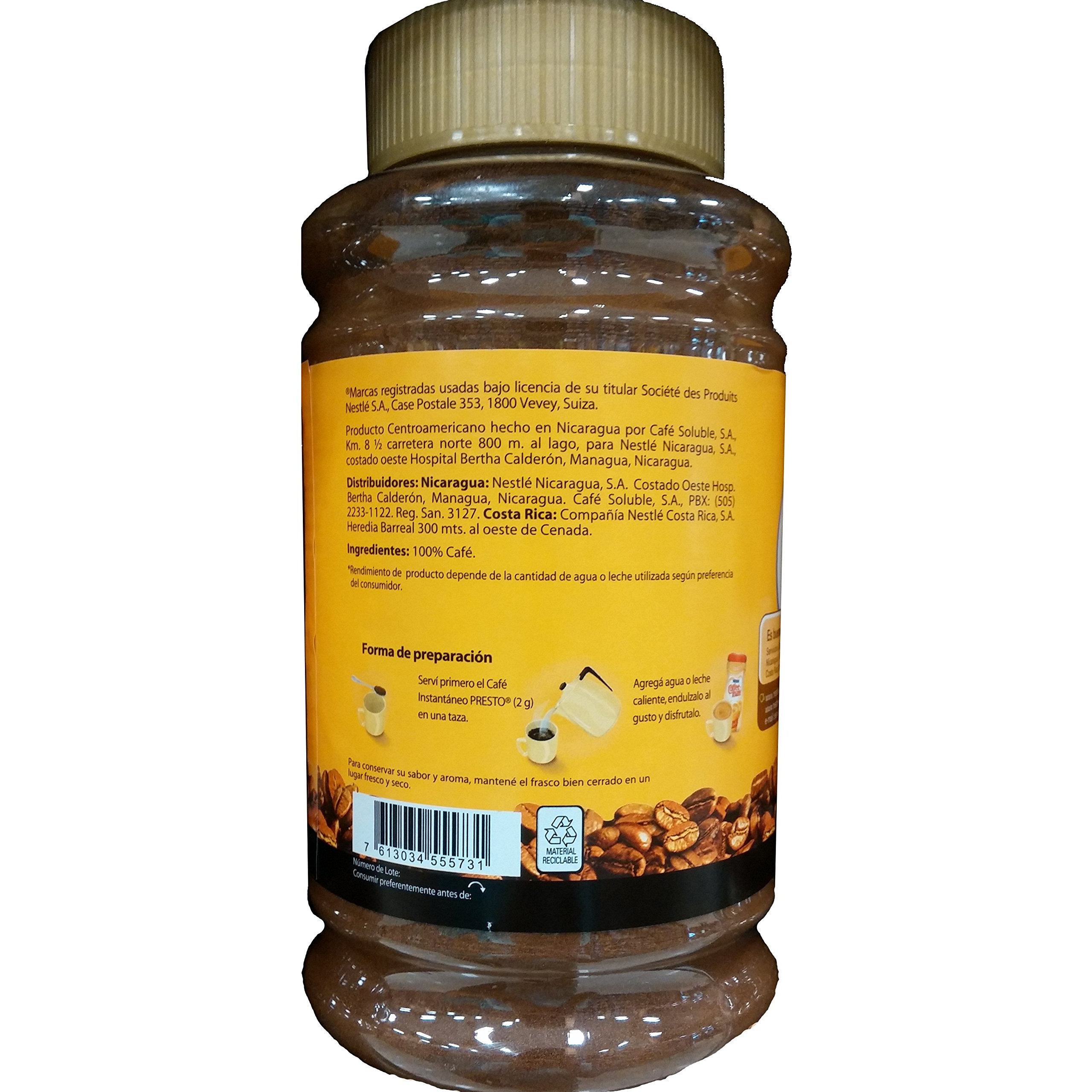 Cafe Presto Instantaneo - Instant Coffee (400G) (3 Pack)