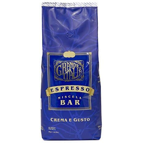 Grande Italia Whole Bean Espresso, Crema E Gusto, Miscela Bar, Small Batch Artisan Roasted 2Lbs