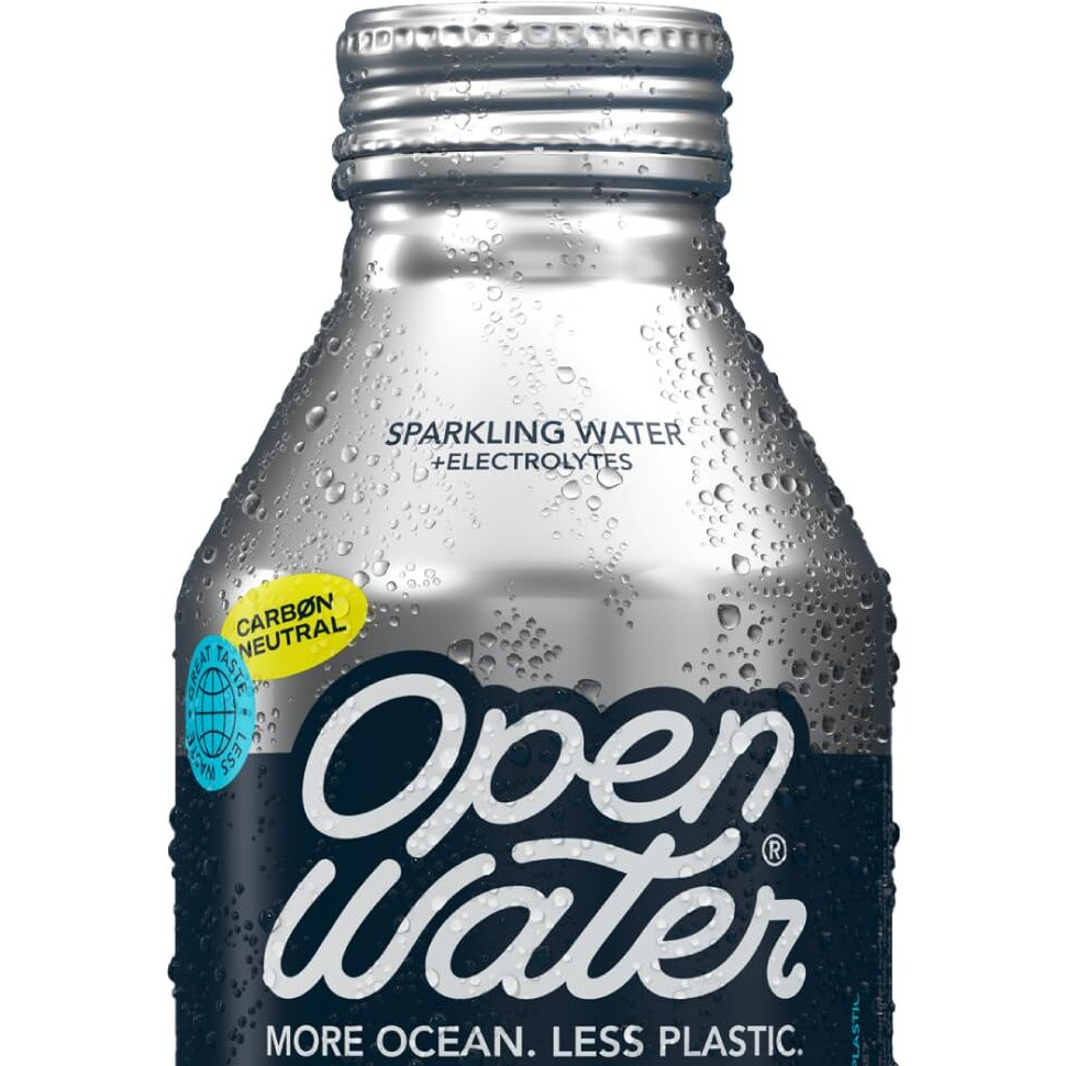 Open Water Sparkling Bottled Water With Electrolytes In 16-Oz Aluminum Bottles (6 Cases, 72 Bottles - Sparkling) | Bpa-Free And Eco Friendly