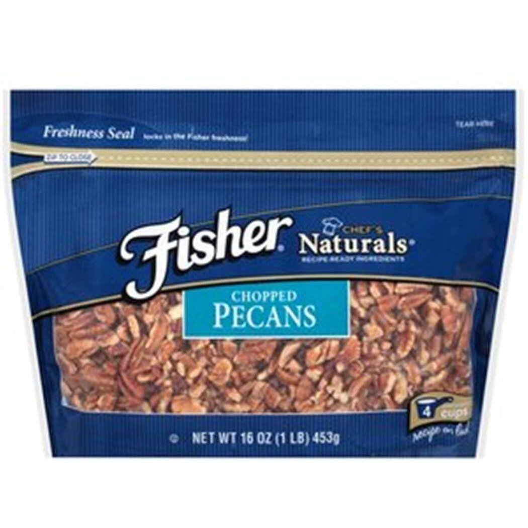 Fisher Chopped Pecans 16 Oz Zip-Lock Bag