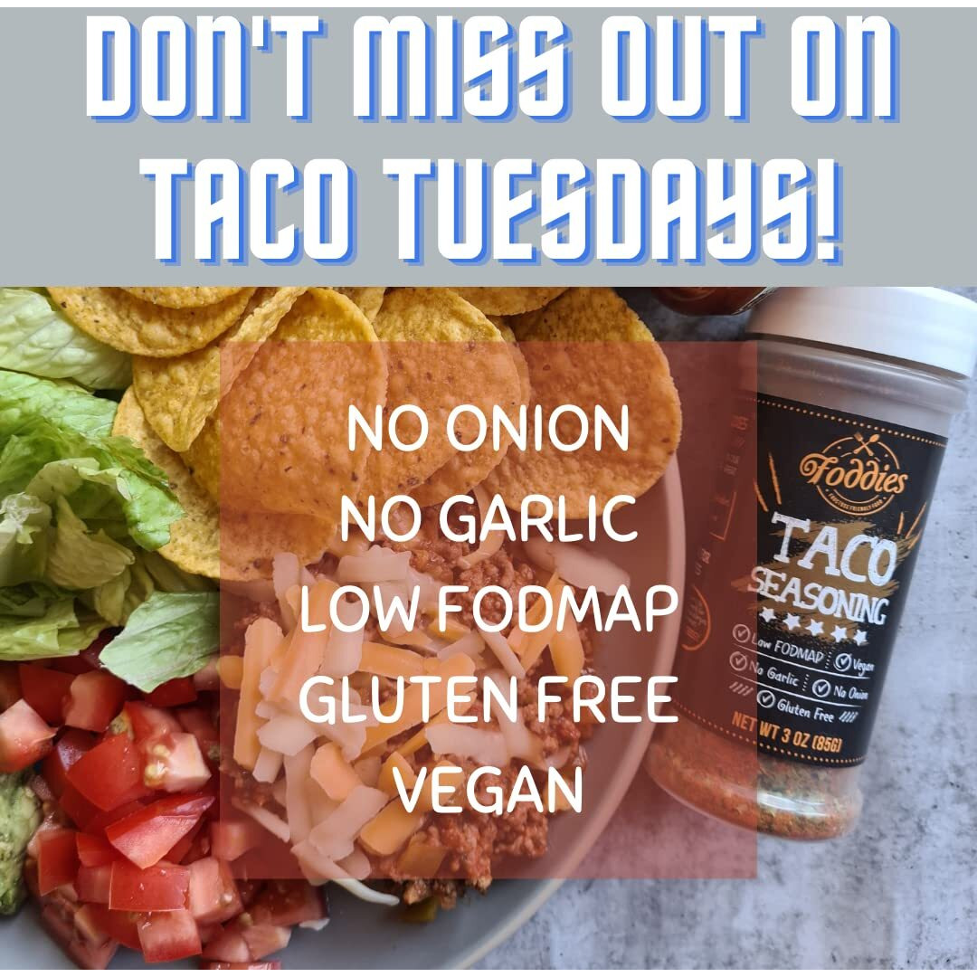 Foddies Taco Seasoning, Low Fodmap, Gluten Free, No Onion No Garlic, Vegan, Plant Based, Ibs Friendly