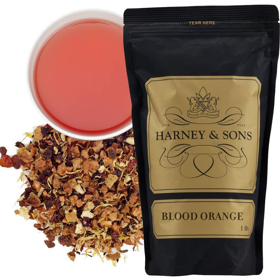 Harney & Sons Blood Orange | 16 Oz Loose Leaf Herbal Tea W Apple Pieces And Raspberry