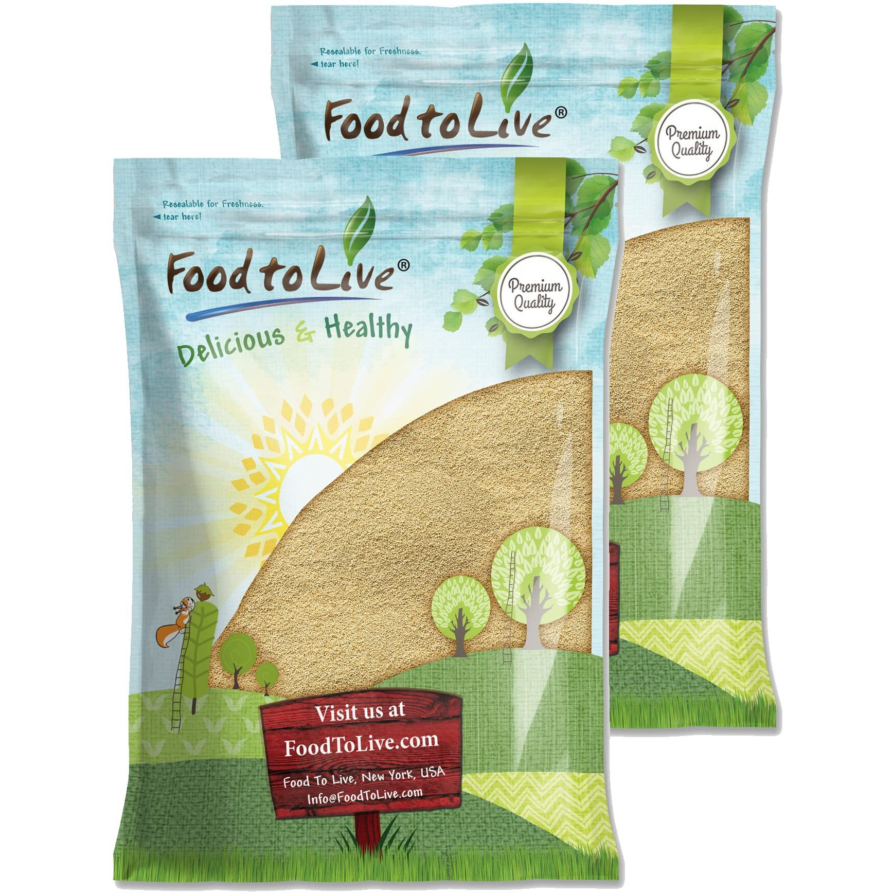Food To Live Amaranth Grain, 24 Pounds - 100% Whole Seeds, Vegan, Kosher, Bulk. Sweet, Nutty Flavor. Rich In Protein, Calcium. Great Alternative To Rice Or Quinoa. Great For Cereal, Salads, Soups