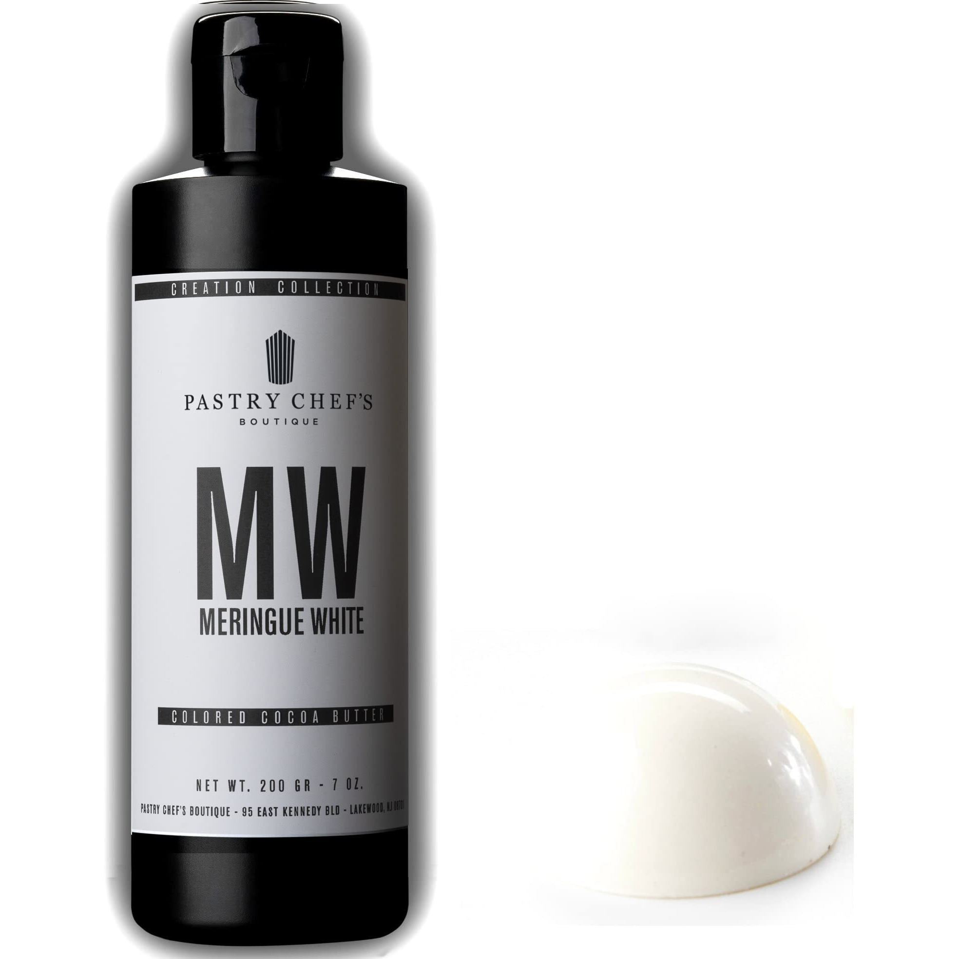 Pastry Chef's Boutique Intuition Collection Premium Colored Cocoa Butter Coloring For Chocolate - 7 Oz. - Meringue White