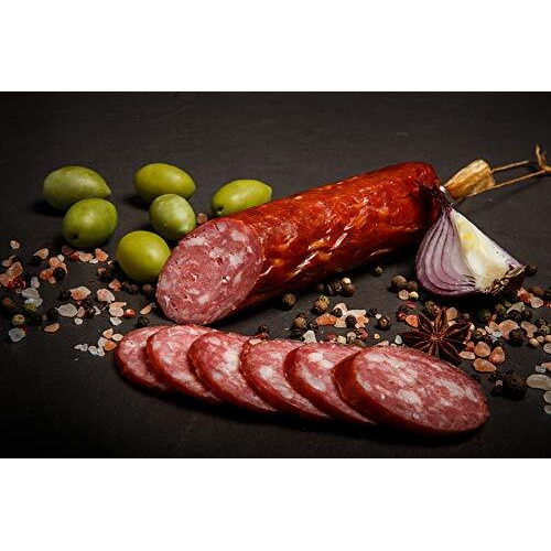 The Sausage Maker - Salami Sausage Casing Kit, Tied And Looped 76Mm (3   ) Dia. X 24    Mahogany Fibrous Casings (20Ct) With Sausage Pliers And Casing Rings