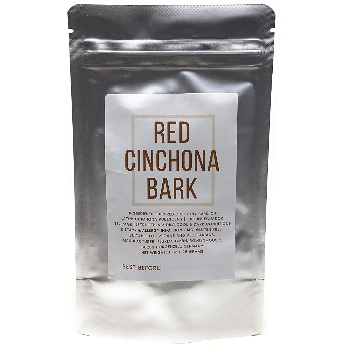Red Cinchona Bark - Cut, Dried & Natural Cinchona Pubescens From Ecuador, Also Known As China-Bark And Peruvian Bark - Net Weight 1 Oz / 28 Grams