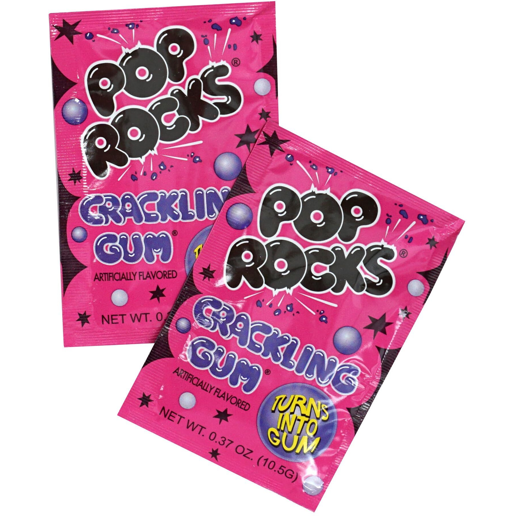 Pop Rocks Bubble Gum, 24 Pack, Popping Candy, Fun Candy