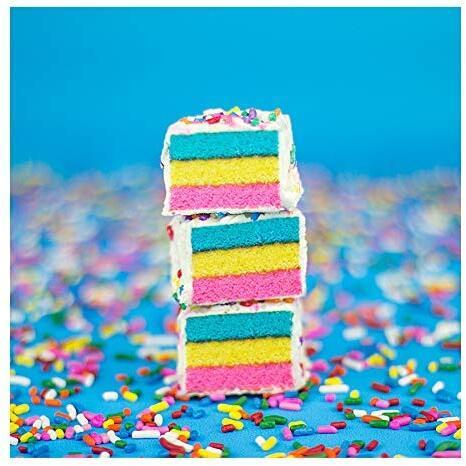 The Original Cakebites By Cookies United, Grab-And-Go Bite-Sized Snack, White Chocolate Italian Rainbow, 4 Pack Of 3 Cake Bites