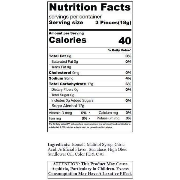 Sweetgourmet Sugar-Free Lemon Buttons Hard Candy | 3 Pounds