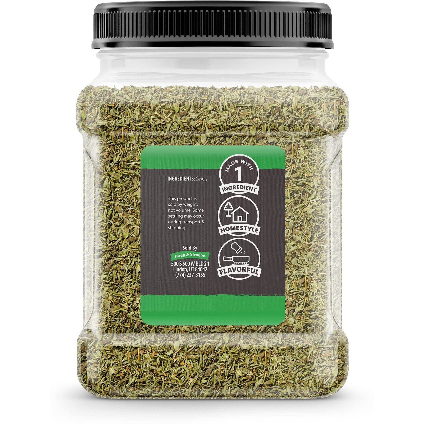 Birch & Meadow 12.8 Oz Of Savory, Cut & Sifted, Aromatic Herb