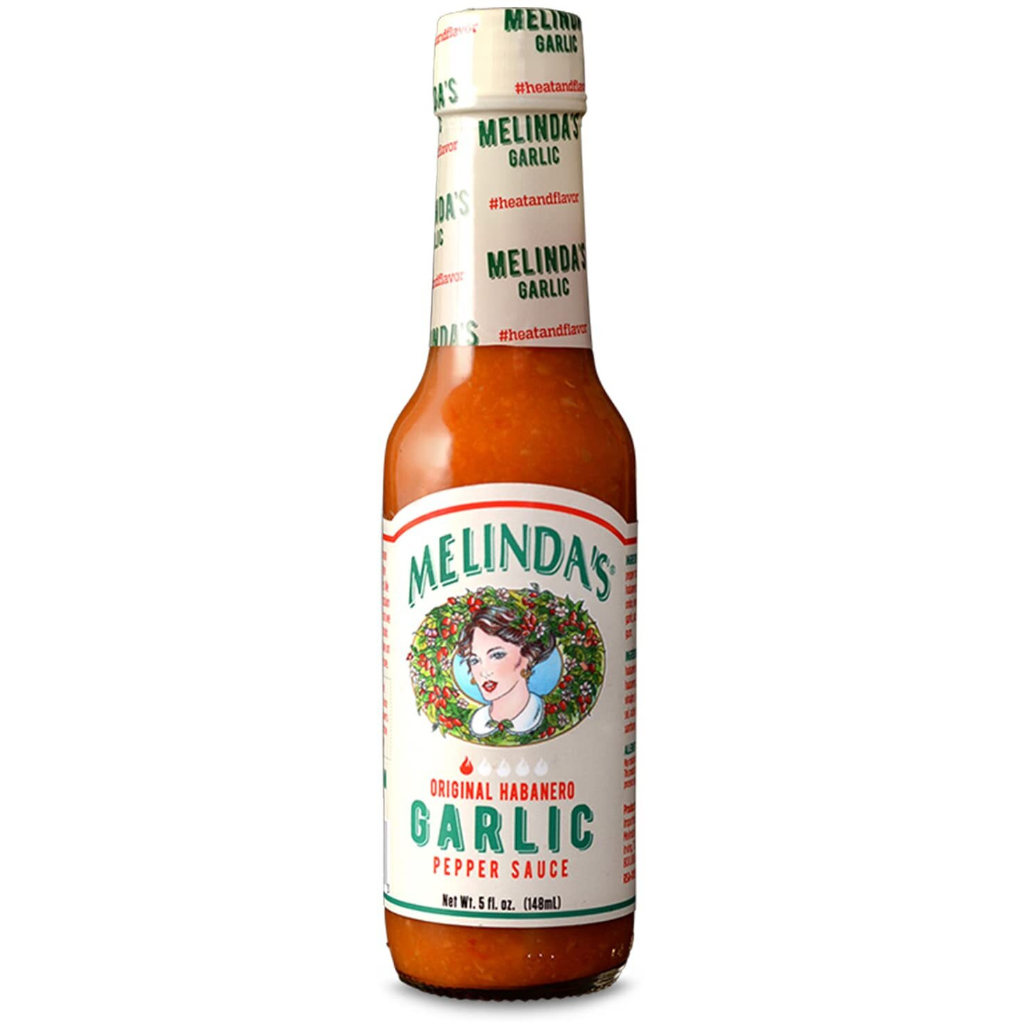 Melindas Garlic Habanero Hot Sauce, 5 Oz