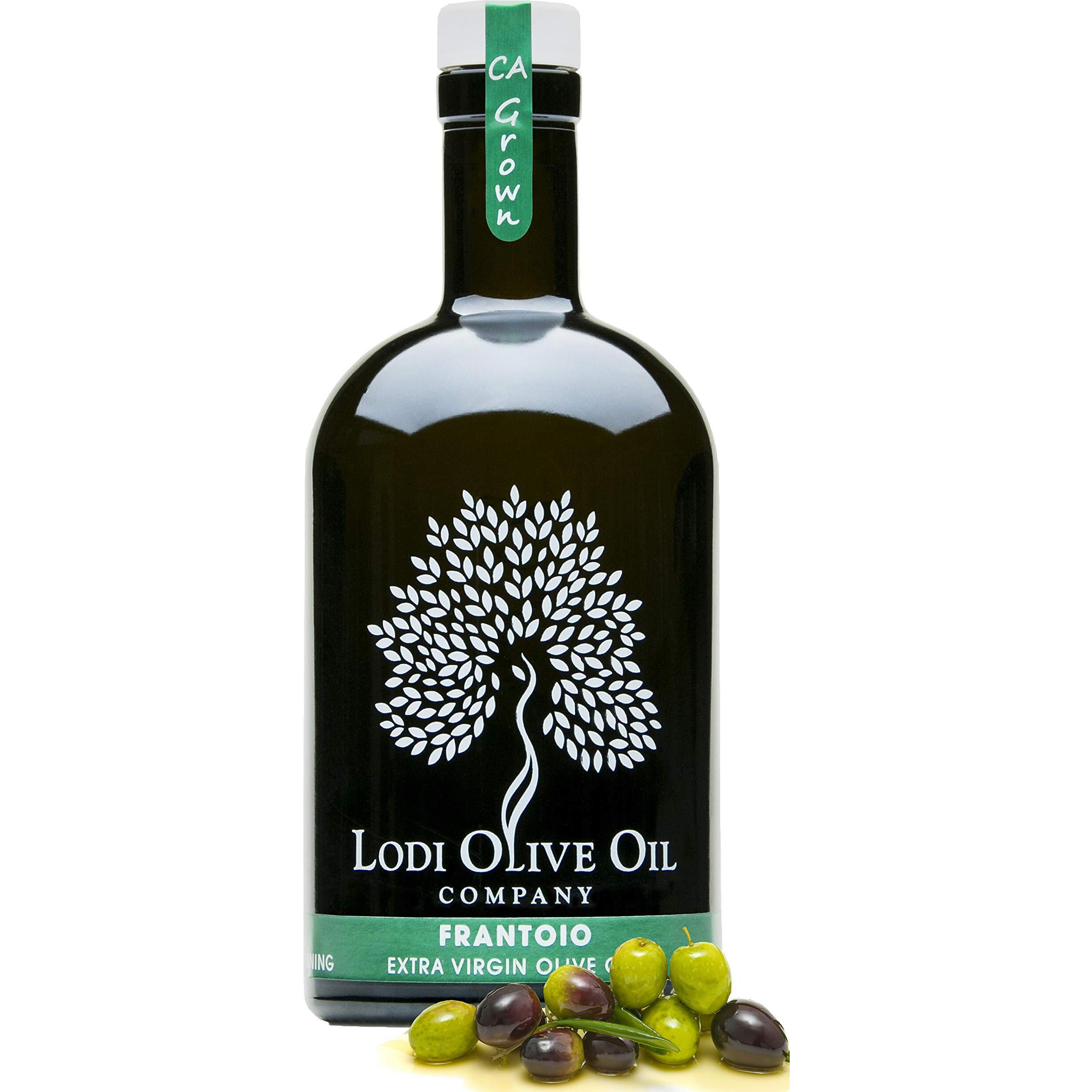Lodi Frantoio Extra Virgin Olive Oil - Premium California Olive Oil - Gourmet Frantoio Olive Oil - Cooc Certified Cold Pressed Pure Olive Oil - Medium To High Intensity - 500 Ml