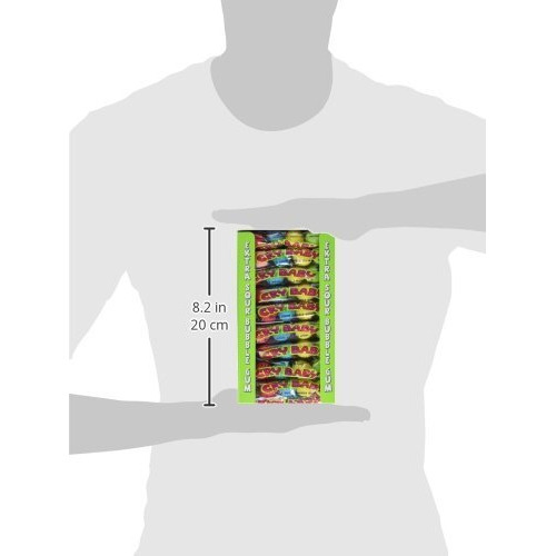 Cry Baby Extra Sour Original Bubble Gum 4 Count Tubes (Pack Of 36 Tubes)