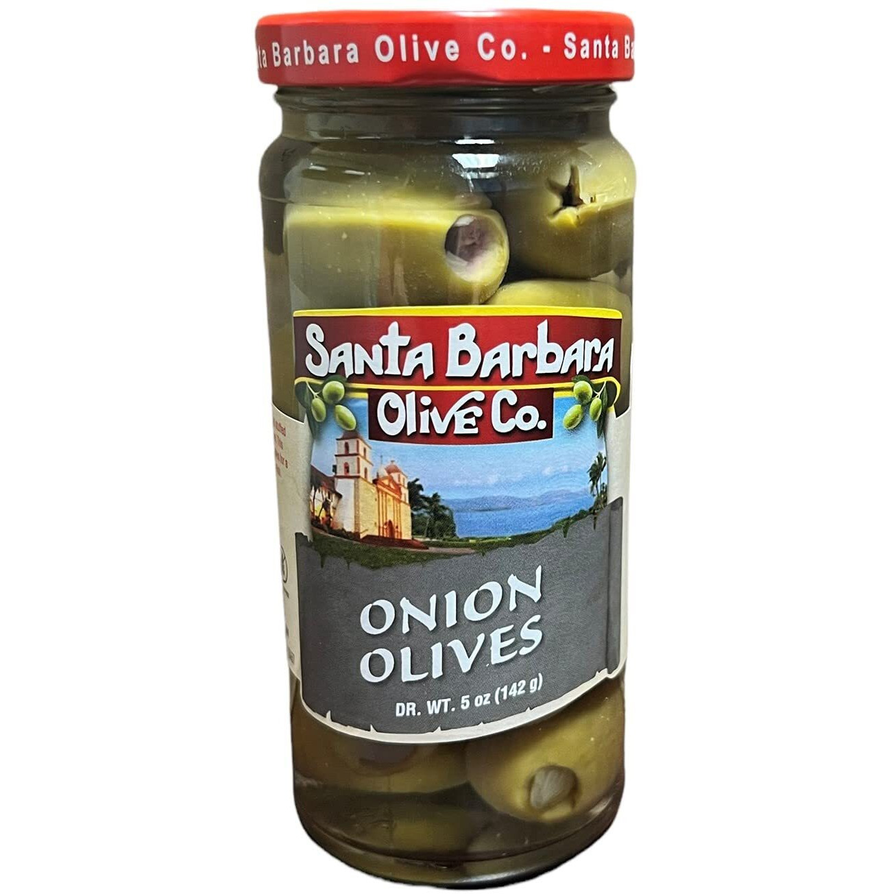 Santa Barbara 3Pk Onion Stuffed Olives 5Oz