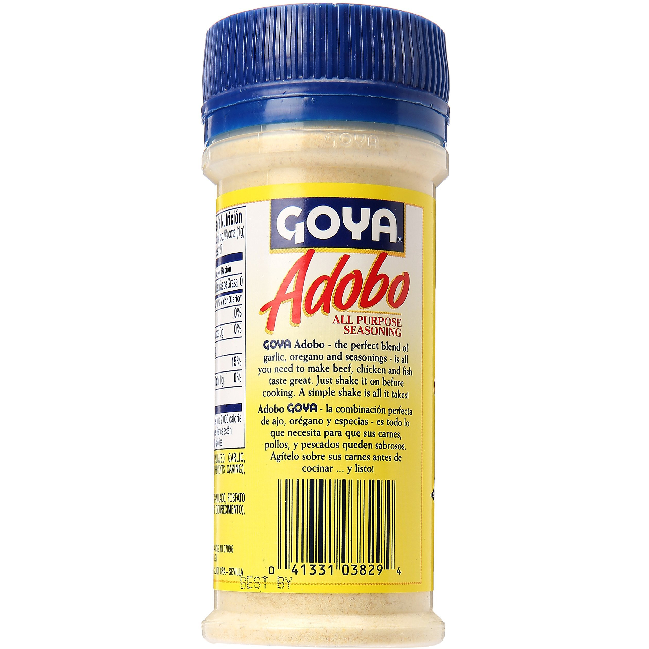 Adobo All Purpose Seasoning Without Pepper By Goya, Poultry, Seafood, Meat, And Vegetable Seasoning, Fat Free And Calorie Free Latin Spice Blend, Mexican Seasoning, 28Oz. Bottle