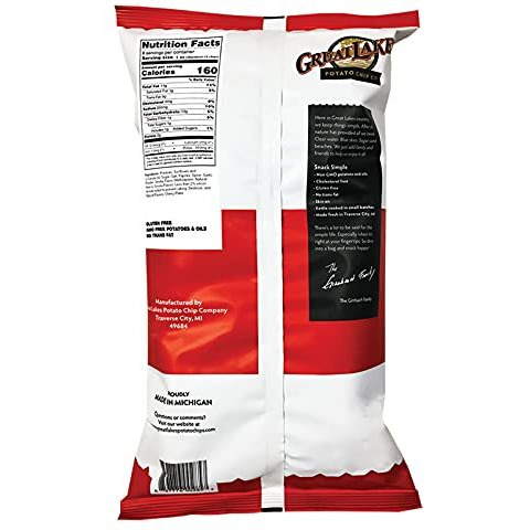 Great Lakes Michigan Cherry Bbq Kettle Cooked Potato Chips, 8 Oz. Bags (3 Bags)