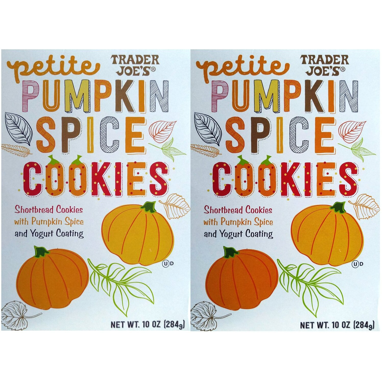 Trader Joe's Petite Pumpkin Spice Cookies 10 Oz. (Pack Of 2)