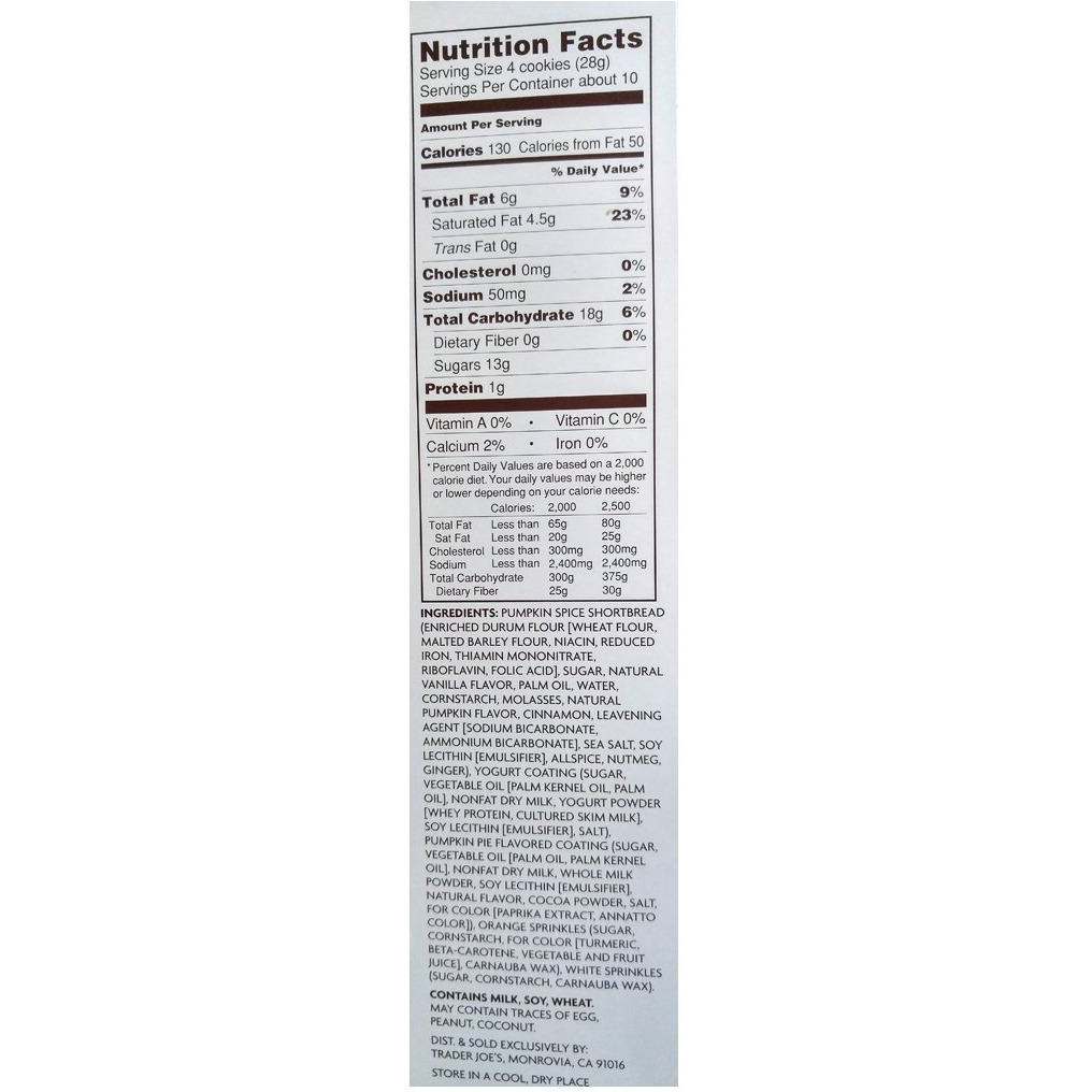 Trader Joe's Petite Pumpkin Spice Cookies 10 Oz. (Pack Of 2)