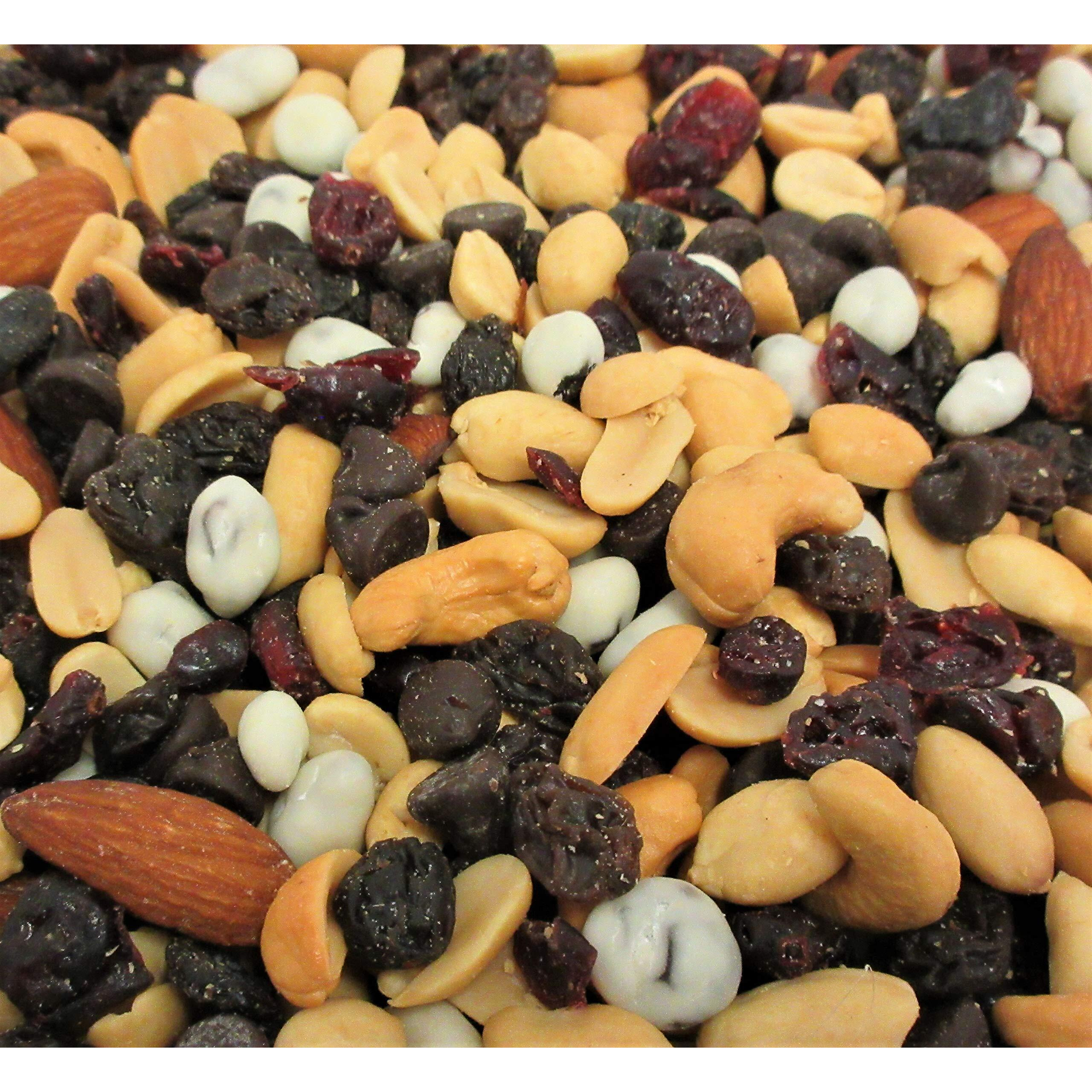 Deluxe Trail Mix With Greek Yogurt, Chocolate, Fruit And Nuts By Its Delish, 5 Lbs Bulk Bag | Healthy Mix Of Greek Yogurt Coated Raisins & Dark Chocolate Chips, Sweet & Salty Snack | Kosher Dairy