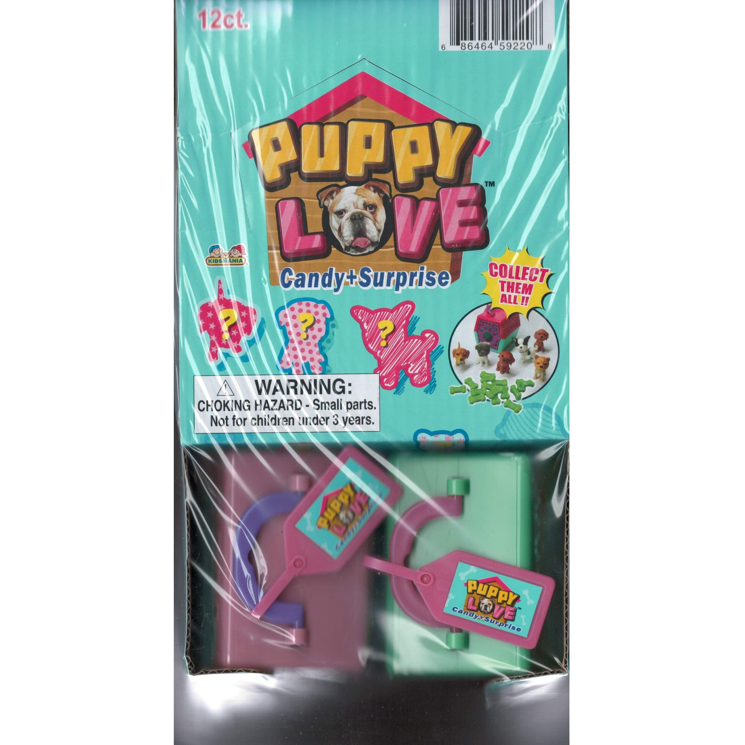 Kidsmania Puppy Love, Candy + Surprise - Display Pack Of 12 Count